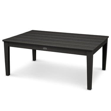 POLYWOOD Newport 28 X 42 Inch Coffee Table - Black